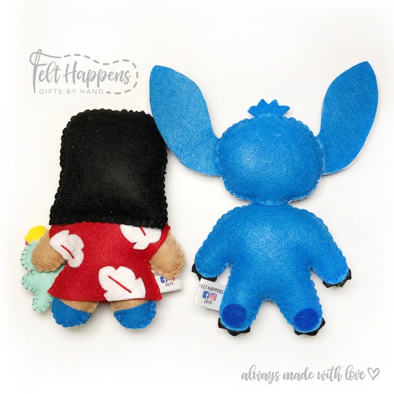 Stitch Soft Doll mignon en peluche jouet d'anniversaire cadeau bleu