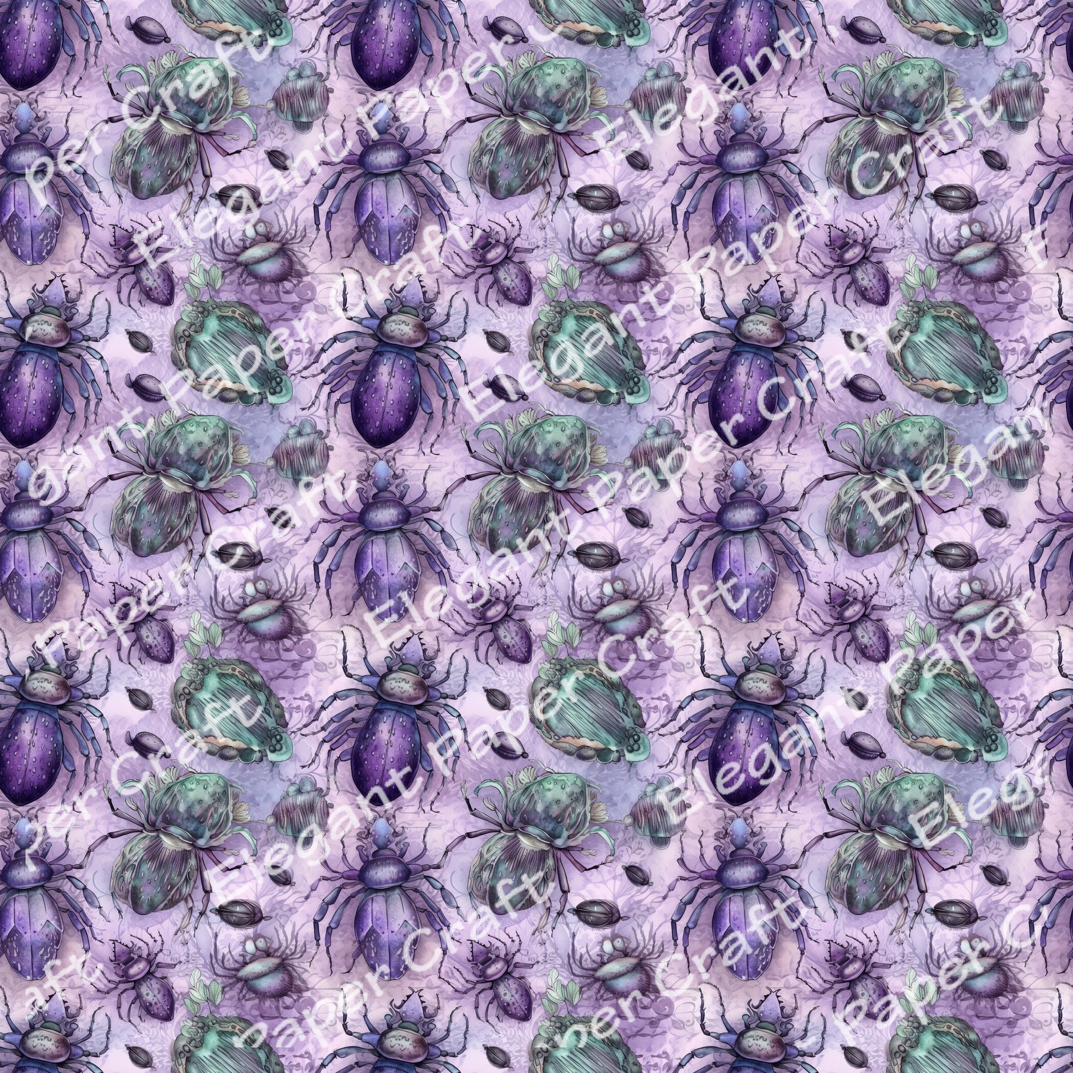 Pattern Insects Sheets Insects Series 4 | 20 Unique Insect Seamless Patterns | Seamless ...
