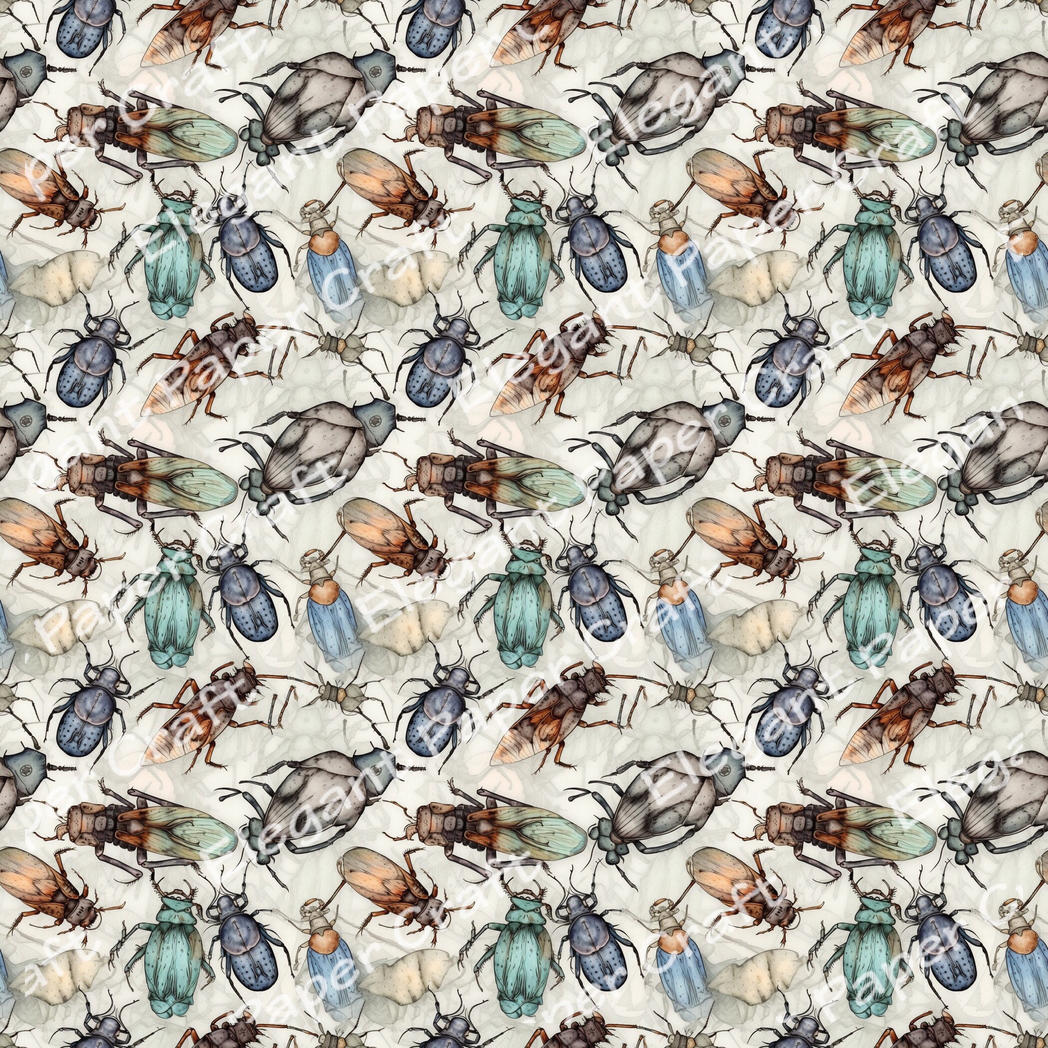 Insects Series 3 | 20 Unique Insect Seamless Patterns | Seamless ...