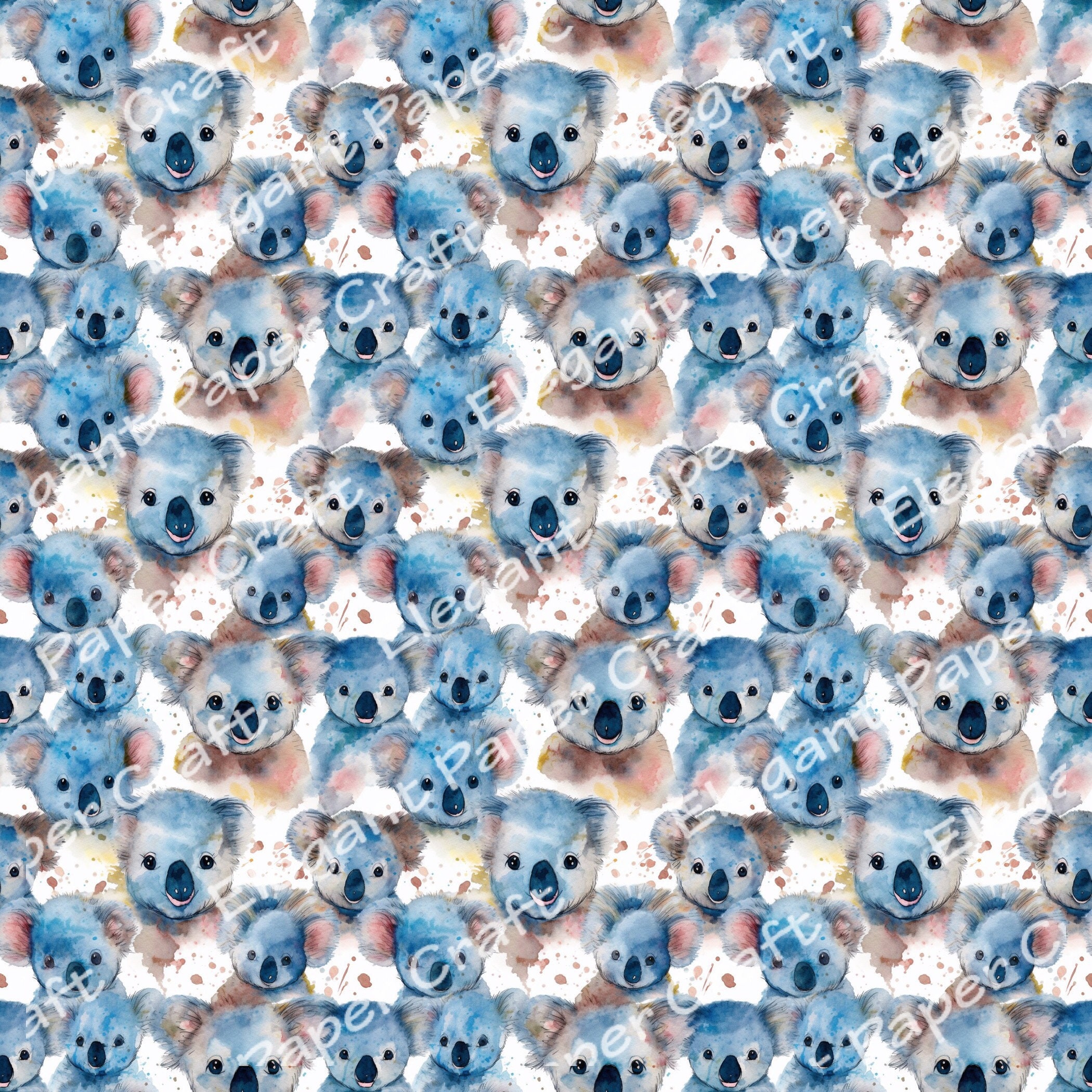 KOALAS | Koalas Seamless Pattern | Koalas Background | Printable ...