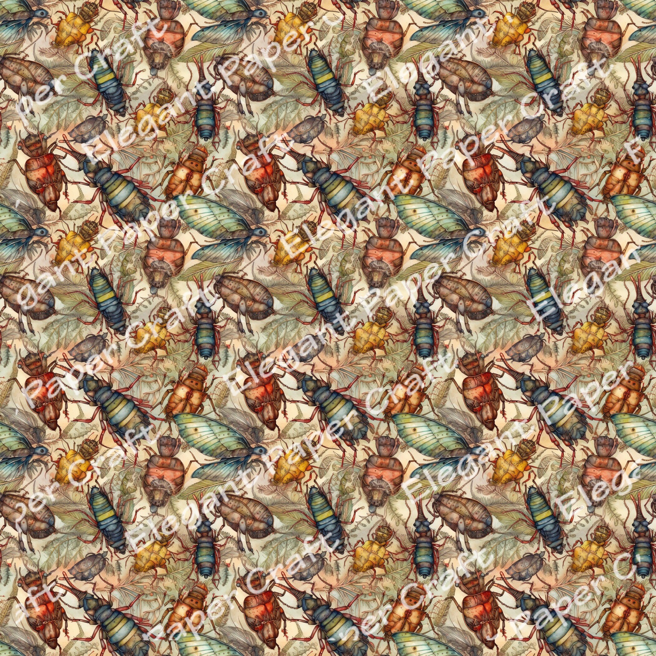 Insects Series 3 | 20 Unique Insect Seamless Patterns | Seamless ...