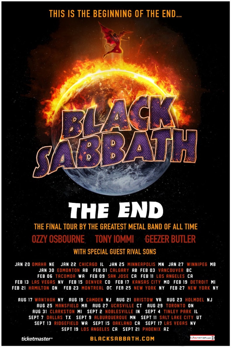 black sabbath 2016 tour