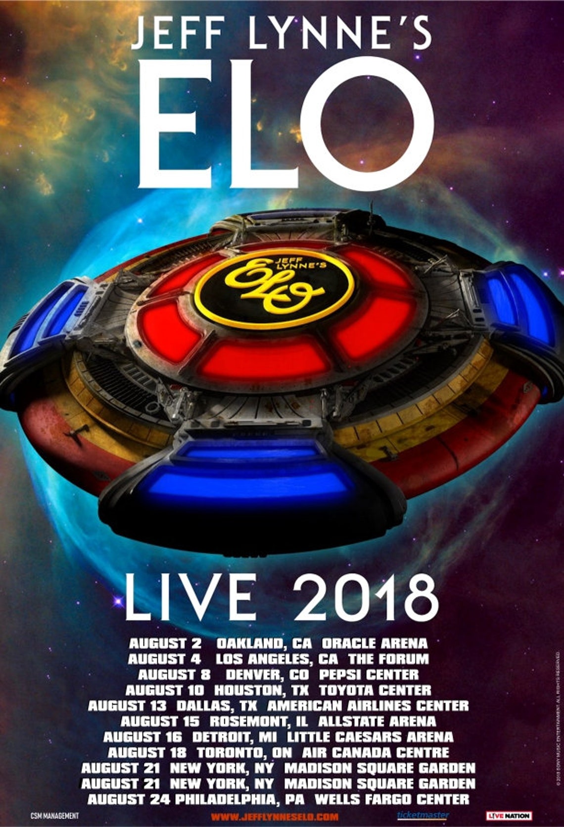 elo 2018 tour poster