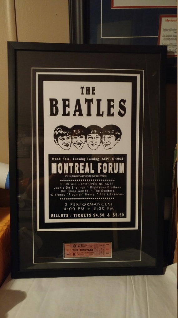 1966 BEATLES *BUSCH MEMORIAL* CONCERT POSTER