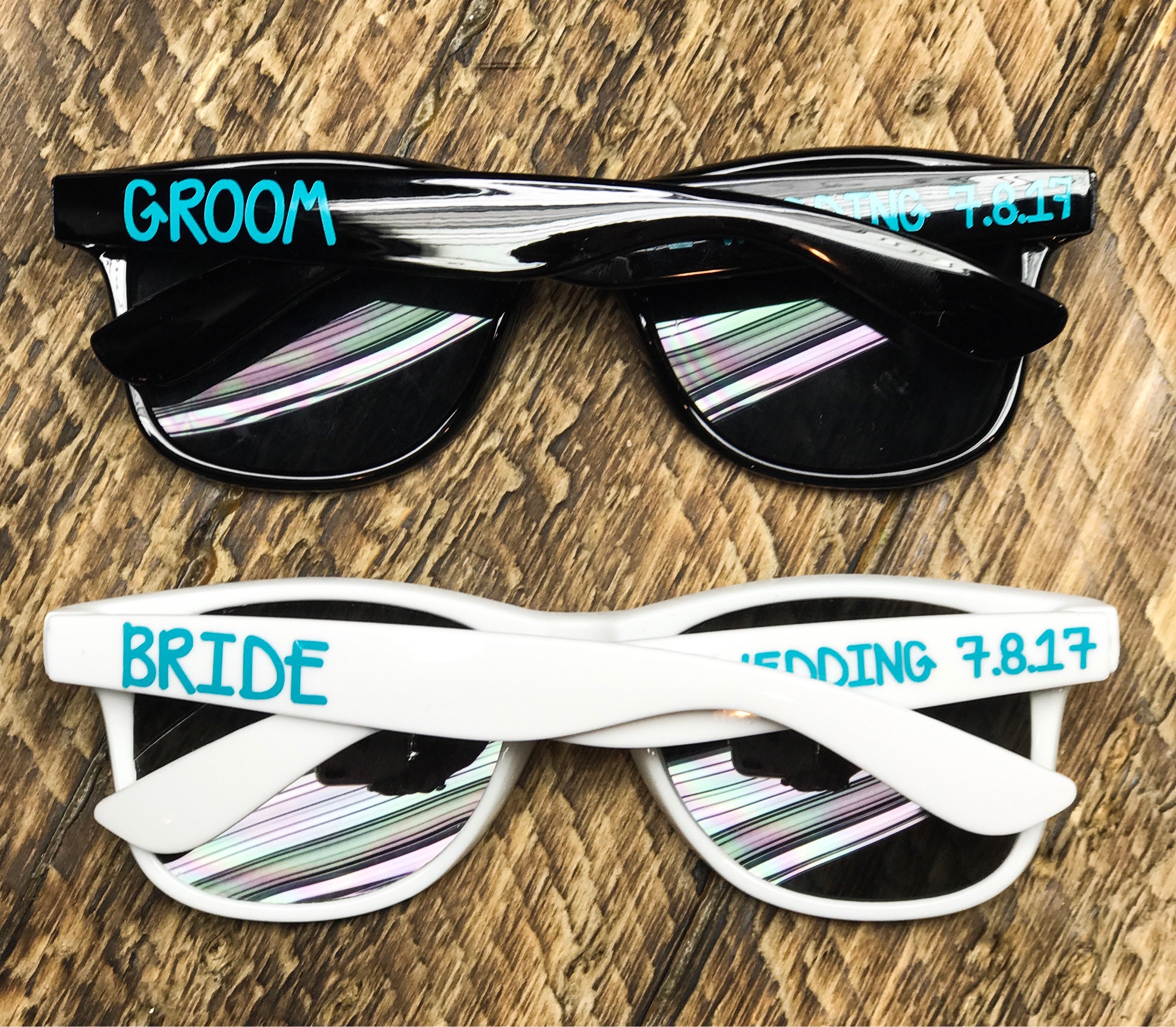 Bride and Groom sunglasses Personalized Sunglasses Wedding Etsy