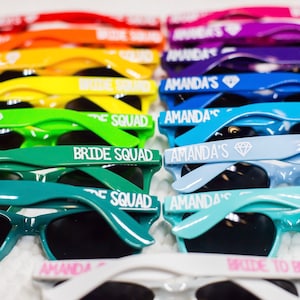 Party Sunglasses, Personalized Sunglasses, Wedding Favors, Bachelorette Party Favors, Girls Weekend, Custom Sunglasses,