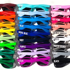 Party Sunglasses, Personalized Sunglasses, Wedding Favors, Bachelorette Party Favors, Girls Weekend, Custom Sunglasses,