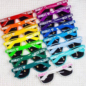 Party Sunglasses, Personalized Sunglasses, Wedding Favors, Bachelorette Party Favors, Girls Weekend, Custom Sunglasses