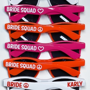 Party Sunglasses, Personalized Sunglasses, Wedding Favors, Bachelorette Party Favors, Girls Weekend, Custom Sunglasses,