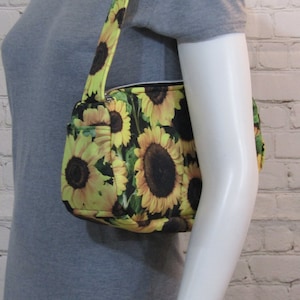 Harvest Packed Sunflowers Handbag, shoulder Purse