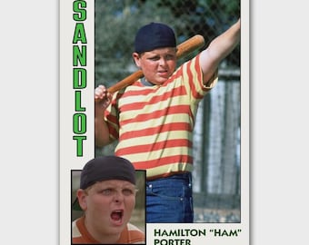 The Sandlot Movie Hamilton "Ham" Porter ACEO Art Baseball Card in Top Loader