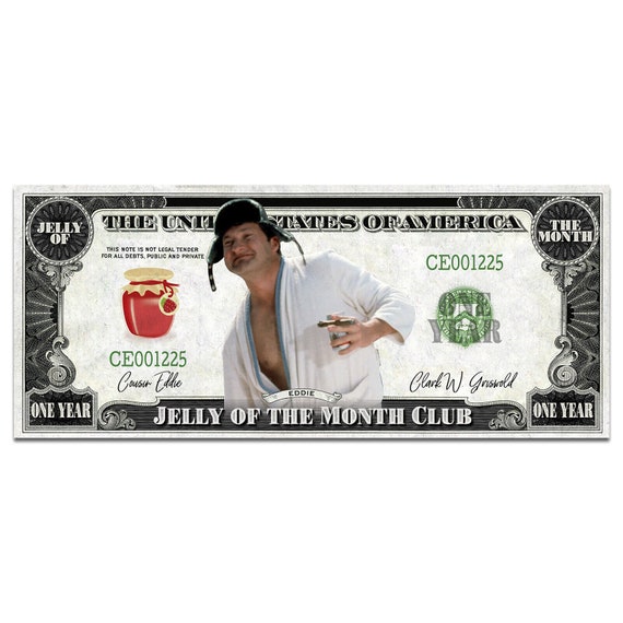 thumbnail image 2 of Cousin Eddie Christmas Vacation Million Dollar Bill – Jelly Of The Month Gag Gift 2 of 4