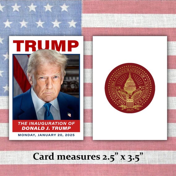 Donald Trump Commemorative 2025 Presidential Inauguration Trading