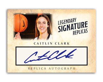 Caitlin Clark Iowa Indiana ACEO Replica Autograph Signature Basketball Card