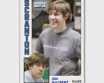 Jim Halpert Novelty Basketball Trading Card Replica The Office Dunder Mifflin In Top Loader