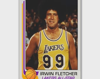 Fletch Irwin Fletcher Basketball Trading Card Reprint Chevy Chase Lakers in Top Loader