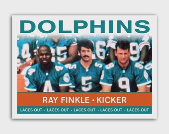 Ray Finkle Laces Out Miami Ace Ventura Trading Card Reprint Jim Carrey Football in Top Loader