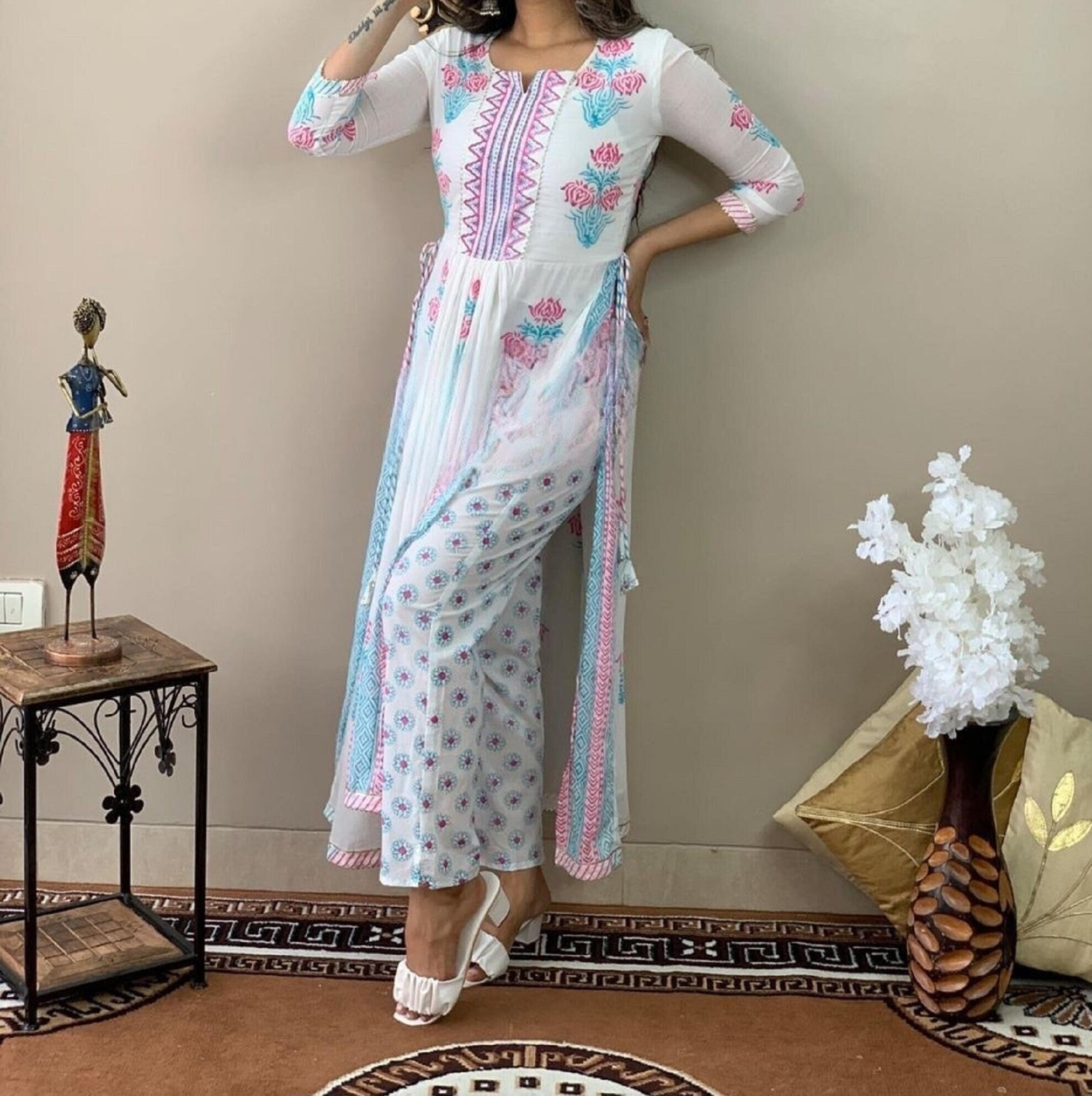 Buy Side Slit Kurti Online In India - Etsy India