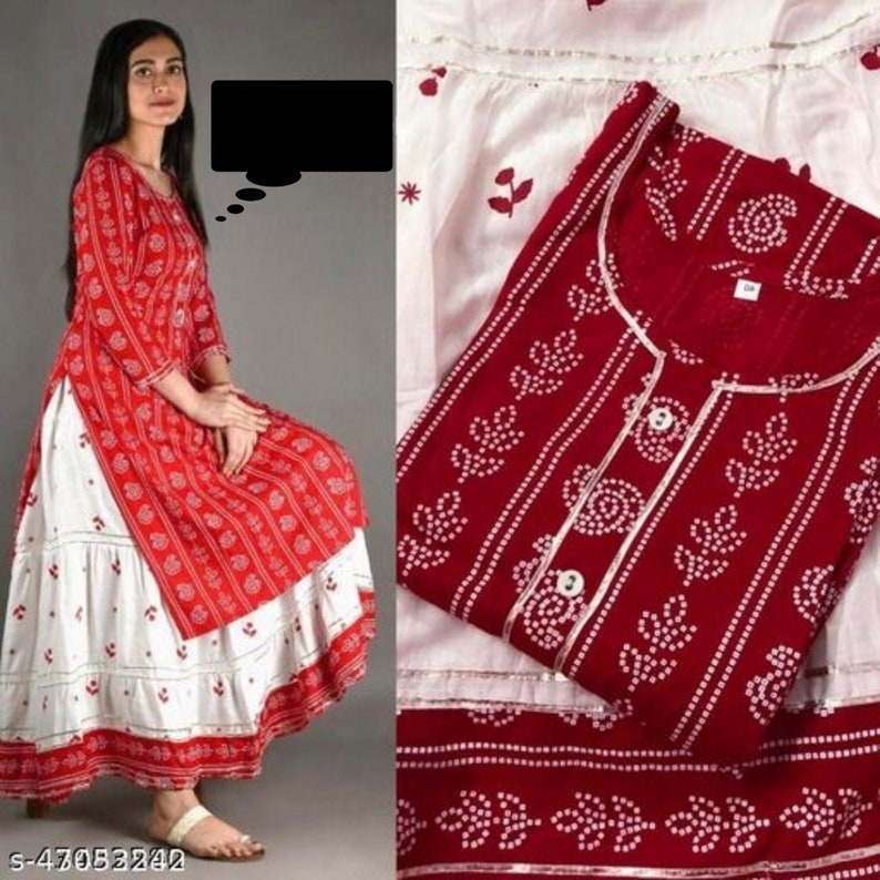 Buy Beautiful Ethnic Kurti Skirt Set for Women Exclusive Indian Online