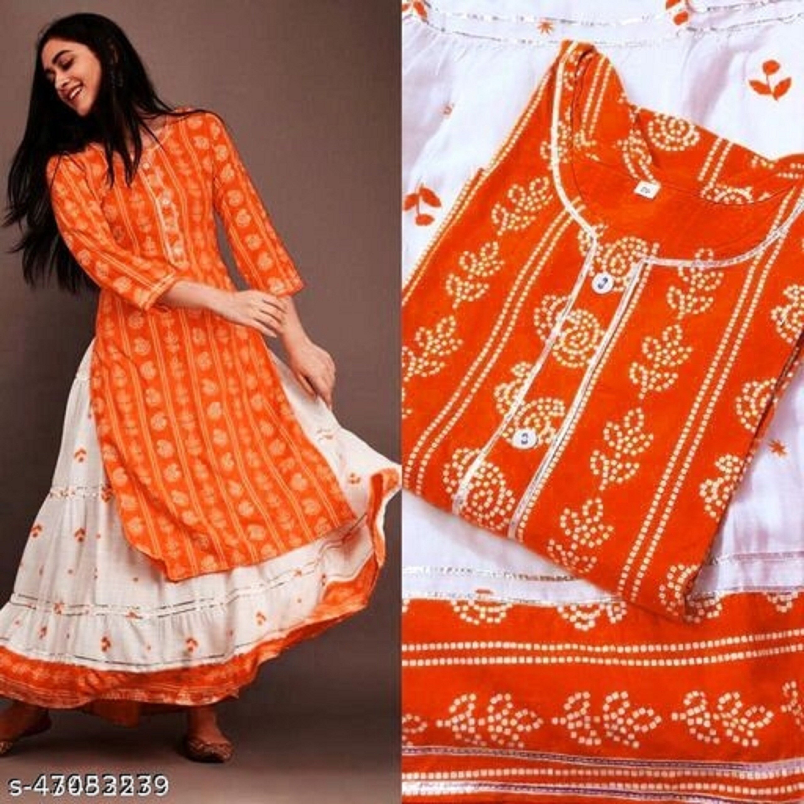 Beautiful Ethnic Kurti Skirt Set for Women Exclusive Indian Etsy India