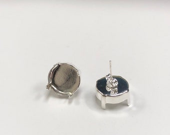 Details about   .925 Sterling Silver 14 MM Fancy Button Post Stud Earrings MSRP $95