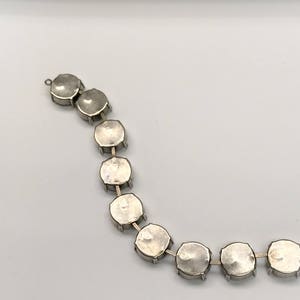 14mm Empty Cup Chain Bracelet Setting Antique Silver Ox, Empty Cupchain DIY Bracelet Base image 4