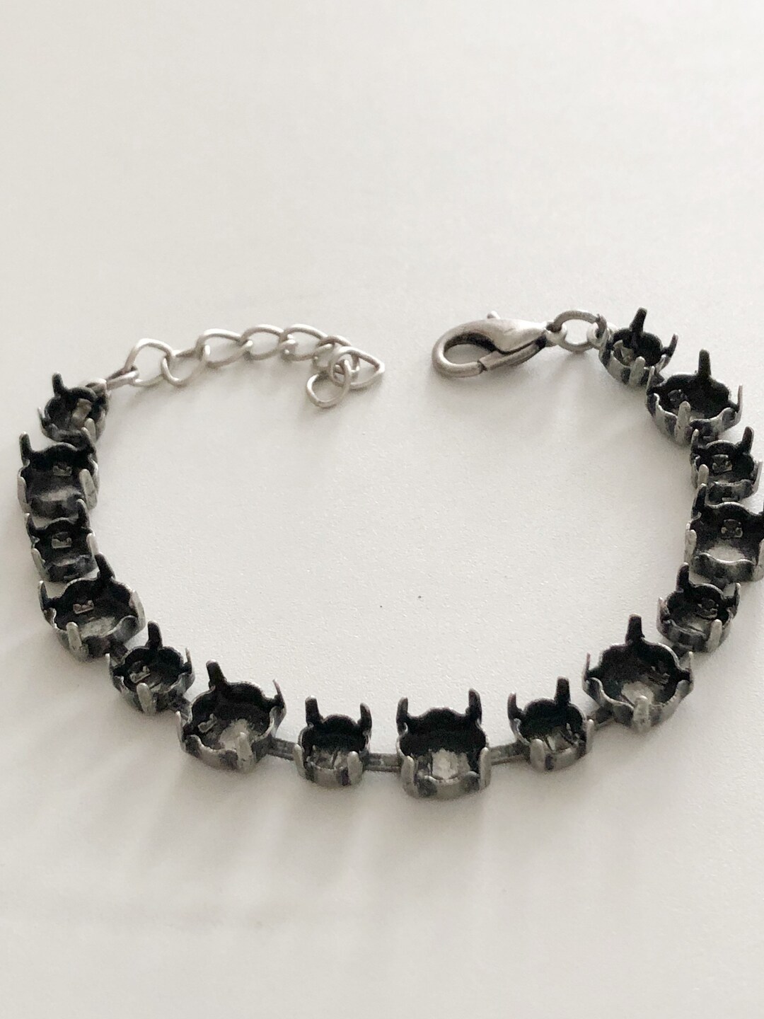 39ss 29ss Alternating Empty Cup Chain Bracelet Setting Antique Etsy