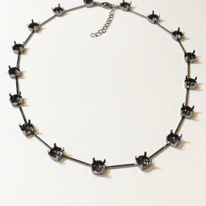 38ss Black Hematite Cup Chain Necklace: DIY Jewelry Making, 8mm, 19 inch