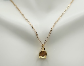 39ss Single Pendant Empty Cup Chain in Gold Plated, 8mm Cupchain DIY Necklace Pendant Base, Cupchain Setting and Chain