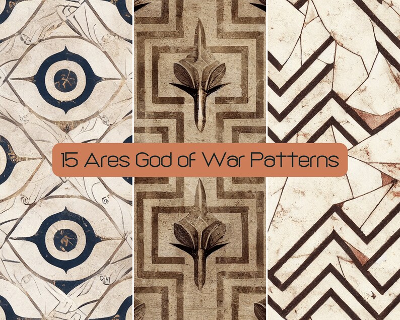 Ares God of War Pattern, Ancient Greek Digital Paper (SVG, JPG) - Etsy