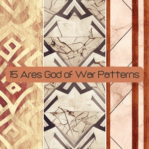 Ares God of War Pattern, Ancient Greek Digital Paper (SVG, JPG) - Etsy