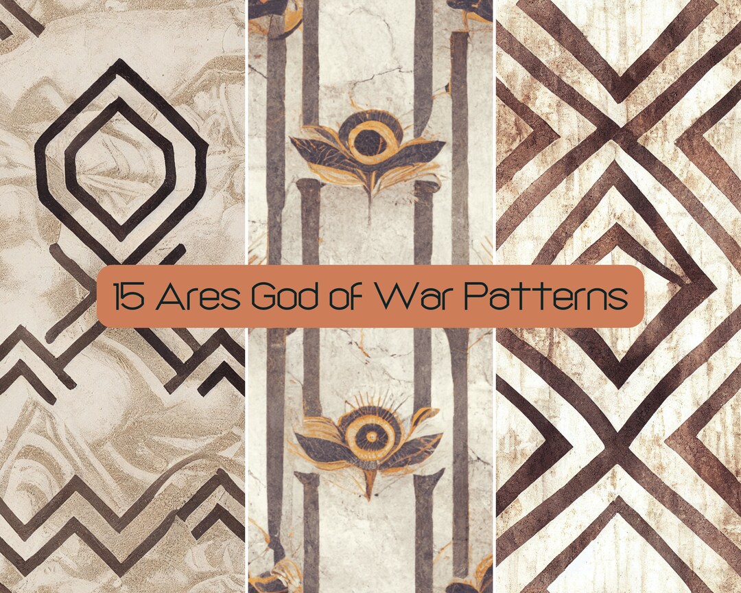 Ares God of War Pattern, Ancient Greek Digital Paper (SVG, JPG) - Etsy