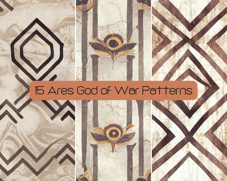 Ares God of War Pattern, Ancient Greek Digital Paper (SVG, JPG) - Etsy