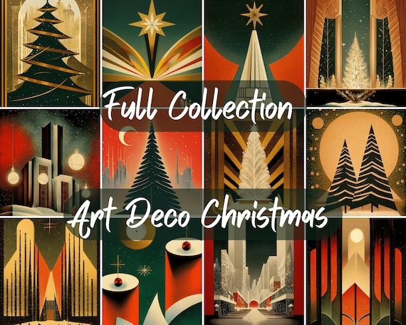 Vintage motifs coucher de soleil brodé sapin de noël