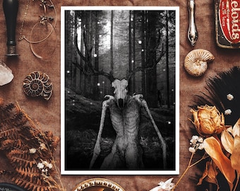 Wendigo Art Print | Macabre Gothic Home Decor