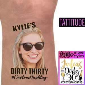 Dirty 30 Decorations Tattoos Party Favors | Dirty Thirty Decoration, gift, women, men, party favors, 30th birthday temporary tattoos, tattoo