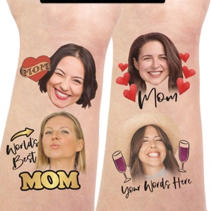 Mom Tattoo Mothers Day Gift Custom Personalized Temporary Tattoo, funny gift for mom, gift for grandma, Mother's day decorations gifts, fun