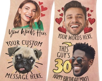 Custom Face Temporary Tattoos Grooms Photo Bachelorette Birthday Party Favors Funny Gift Personalized Face Cutout Dogs Pet cropped decor