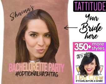 Bachelorette Party Favor - Bachelorette Tattoo - Bachelorette Party Favors - Bride's Face Tattoo - Bride Tattoo - Bride Gift - Funny Gift