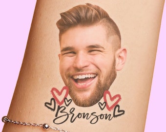 Bachelorette Party Favors - Bachelorette Tattoo - Bachelorette Party Favor - Groom's Face Tattoo - Bride Tattoo - Bride Gift - Funny Gift