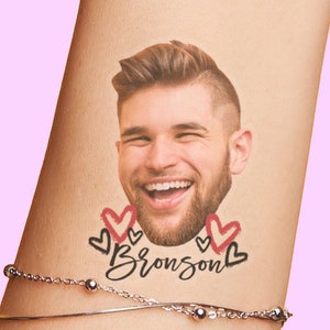 Bachelorette Party Favors - Bachelorette Tattoo - Bachelorette Party Favor - Groom&#39;s Face Tattoo - Bride Tattoo - Bride Gift - Funny Gift
