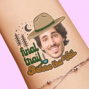 Custom personalized bachelorette party favor photo temporary tattoos, Groom face tattoos, party tattoos, groom tattoo, bachelorette favors