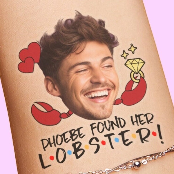 She Found Her Lobster Bachelorette Party Tattoos, gift for friends getting married, custom personalized grooms face tattoo photo