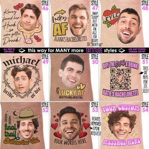 custom personalized bachelorette party PHOTO temporary tattoos THE GROOM face tattoos party tattoos groom tattoo bachelorette image 7