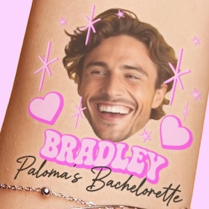 Groom Face Custom Temporary Wrist Tattoos for Bachelorette Party Favors