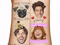 Custom Face Temporary Tattoos Grooms Photo Bachelorette Birthday Party Favors Funny Gift Personalized Face Cutout Dogs Pet cropped decor