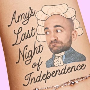 Brides Last Night Of Independence Face Tattoos, Red White and I Do bachelorette party favors theme, 4th of July Fourth, All American Bride