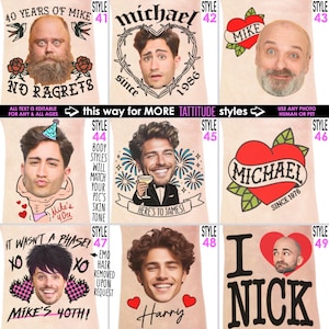50th Birthday Party Favors Tattoos, Custom, Personalized, Decorations, Gift, for men, for women, for guests, supplies, aged to perfection imagem 11