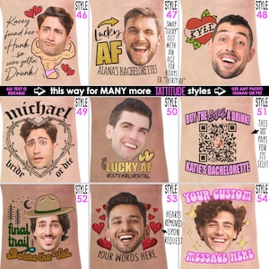 Personalized Bachelorette Party Tattoos with the Grooms Face Favors zdjęcie 7