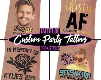 30th Birthday Party Favors | 30th birthday for her, for him, dirty 30, thirsty thirty 30, flirty 30 thirty, custom tattoos, thirty af, decor